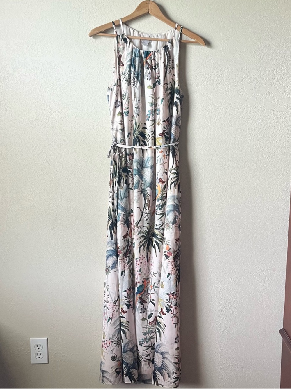 Tropical Print Sleeveless Maxi Dress by H&M